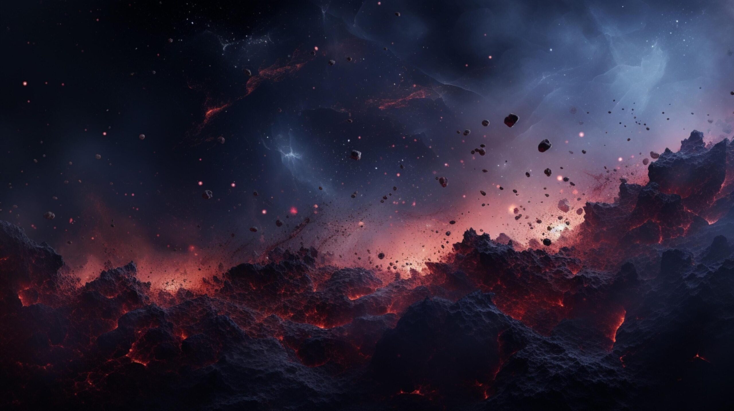 Ai-generated-nebula-debris-background-free-photo