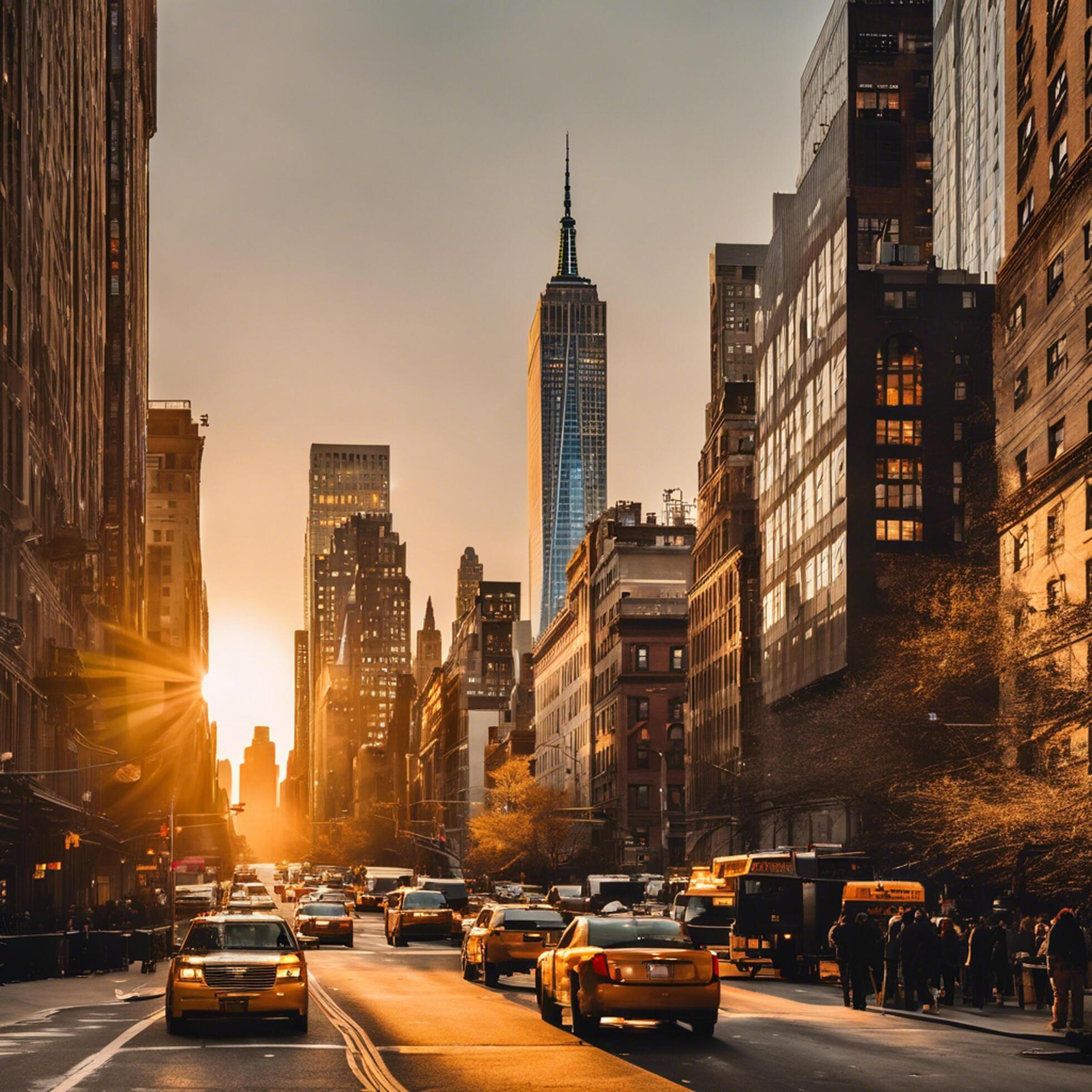 Ai-generated-new-york-city-dawn-free-photo