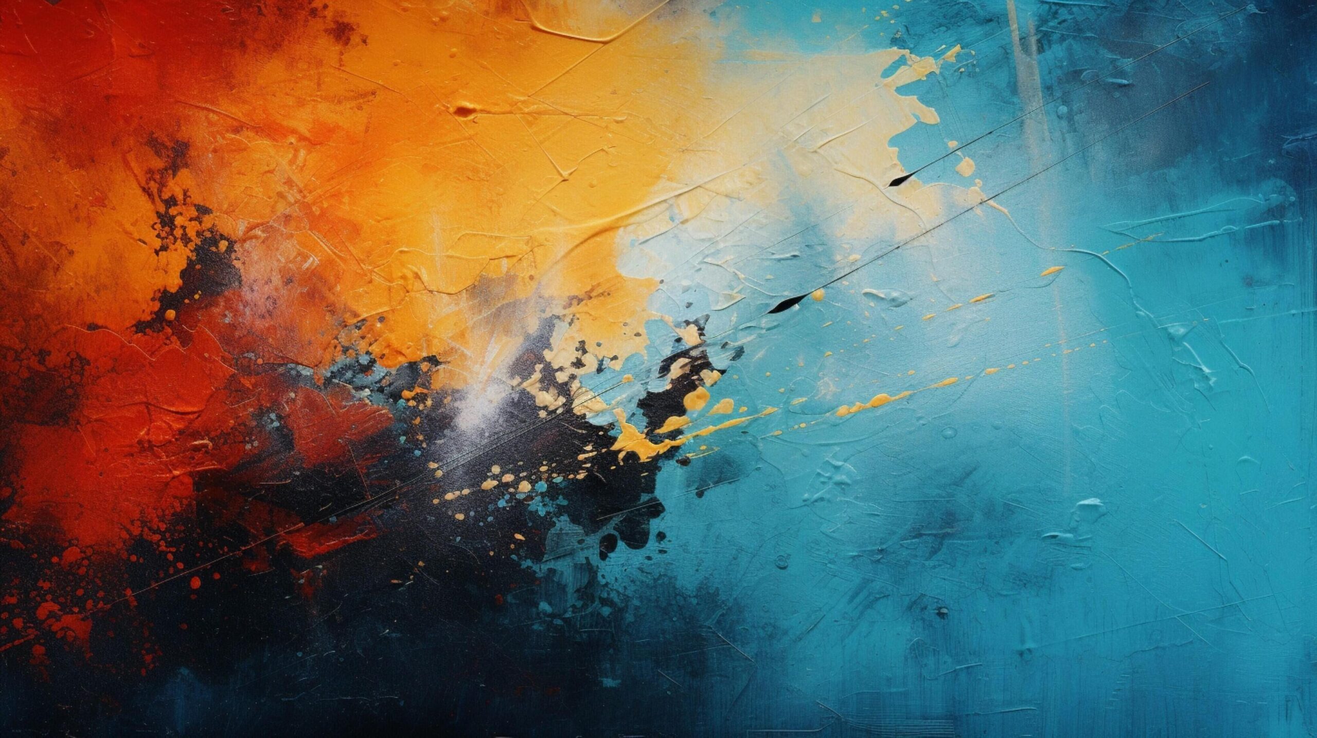 Ai-generated-oil-painting-abstract-mixed-media-background-free-photo