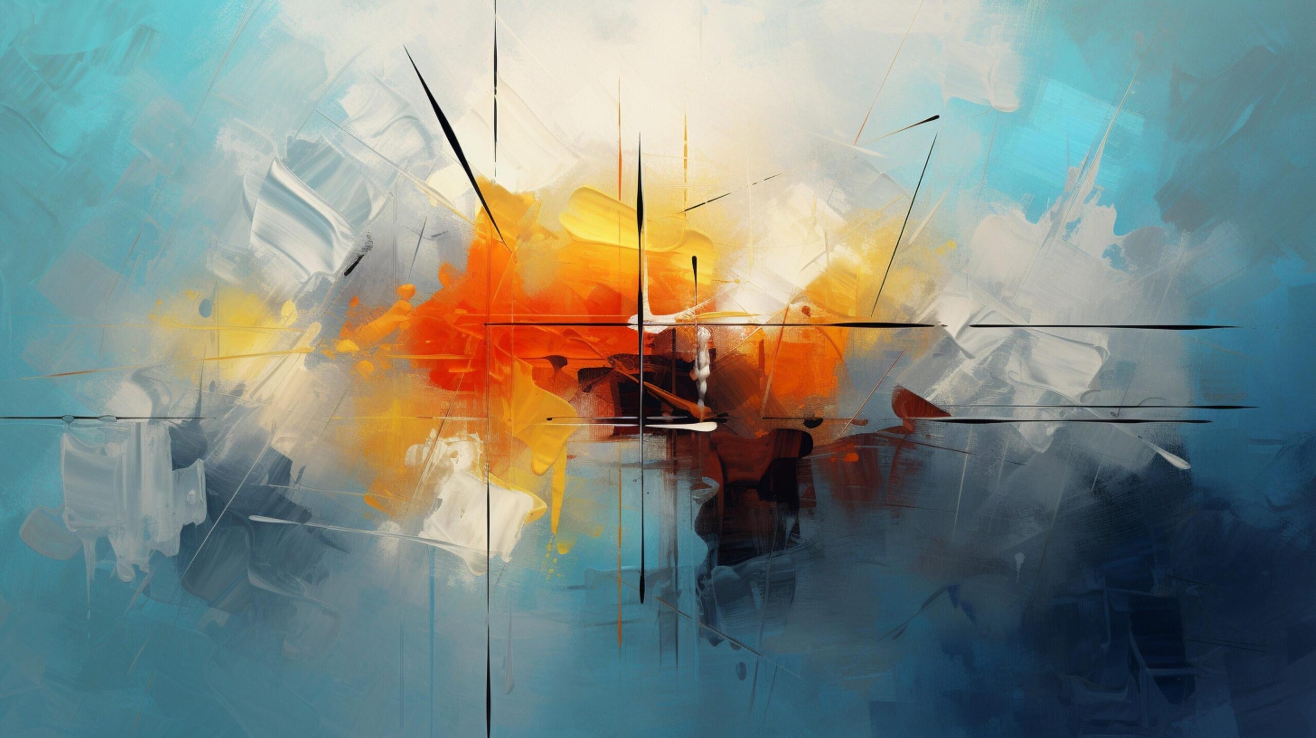 Ai-generated-oil-painting-abstract-modernist-background-free-photo