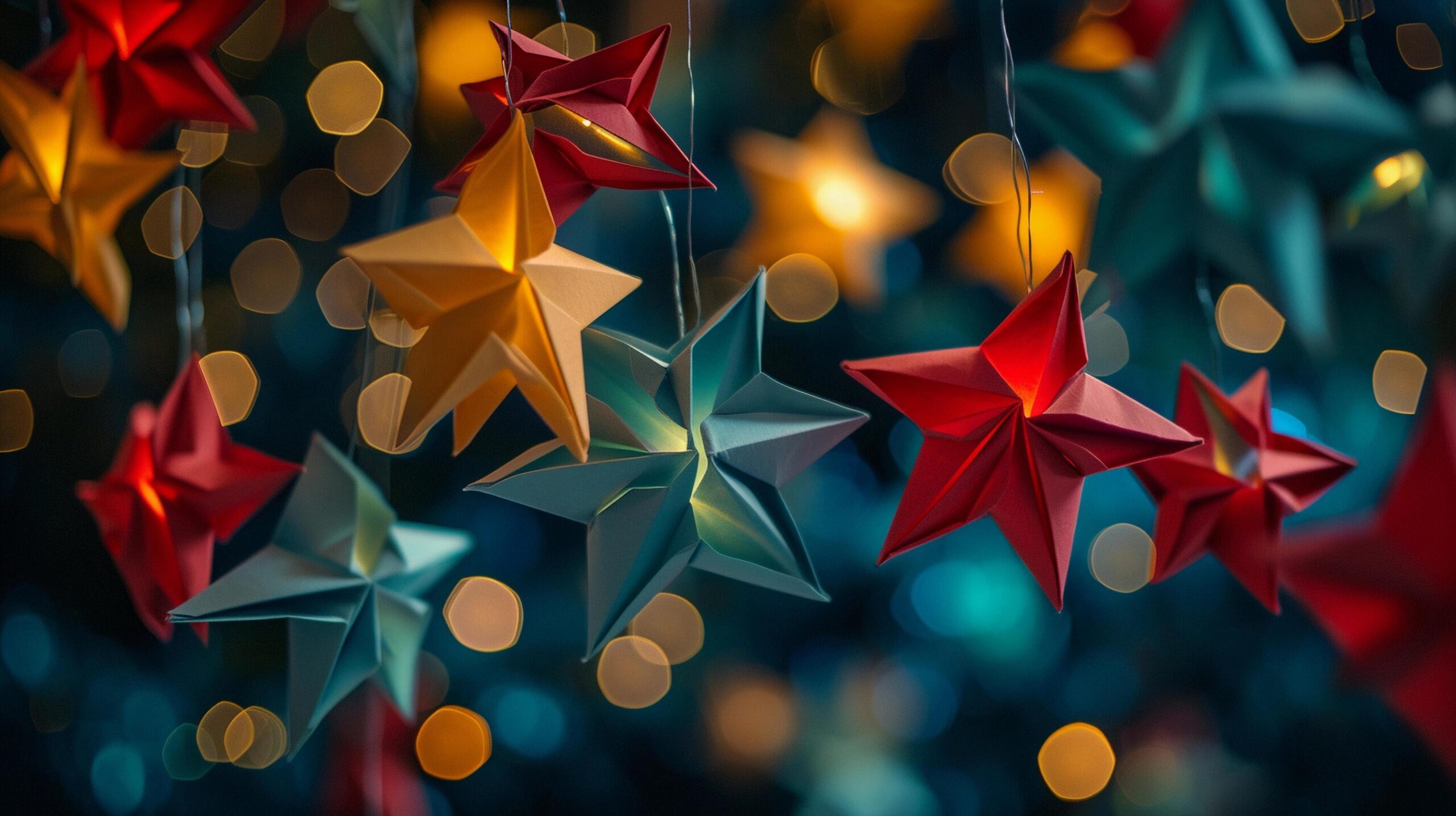 Ai-generated-origami-night-sky-background-image-generative-ai-free-photo