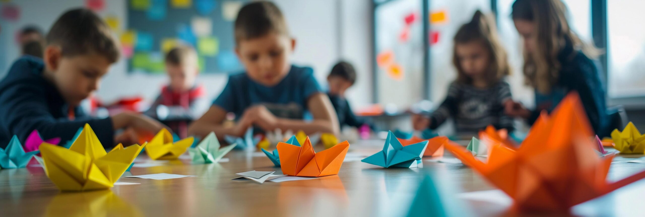 Ai-generated-origami-workshop-people-of-all-ages-engaging-in-an-origami-workshop-background-image-generative-ai-free-photo