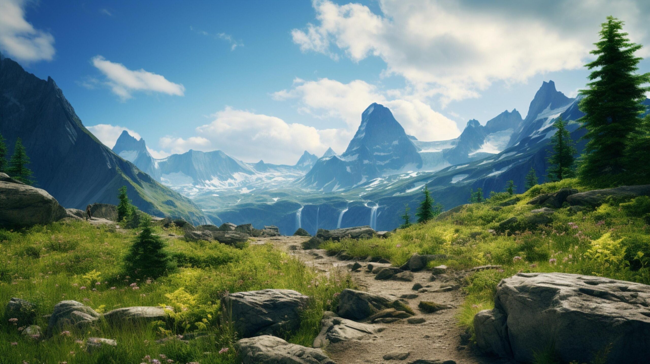 Ai-generated-perfect-for-hiking-and-outdoor-adventure-promotions-free-photo