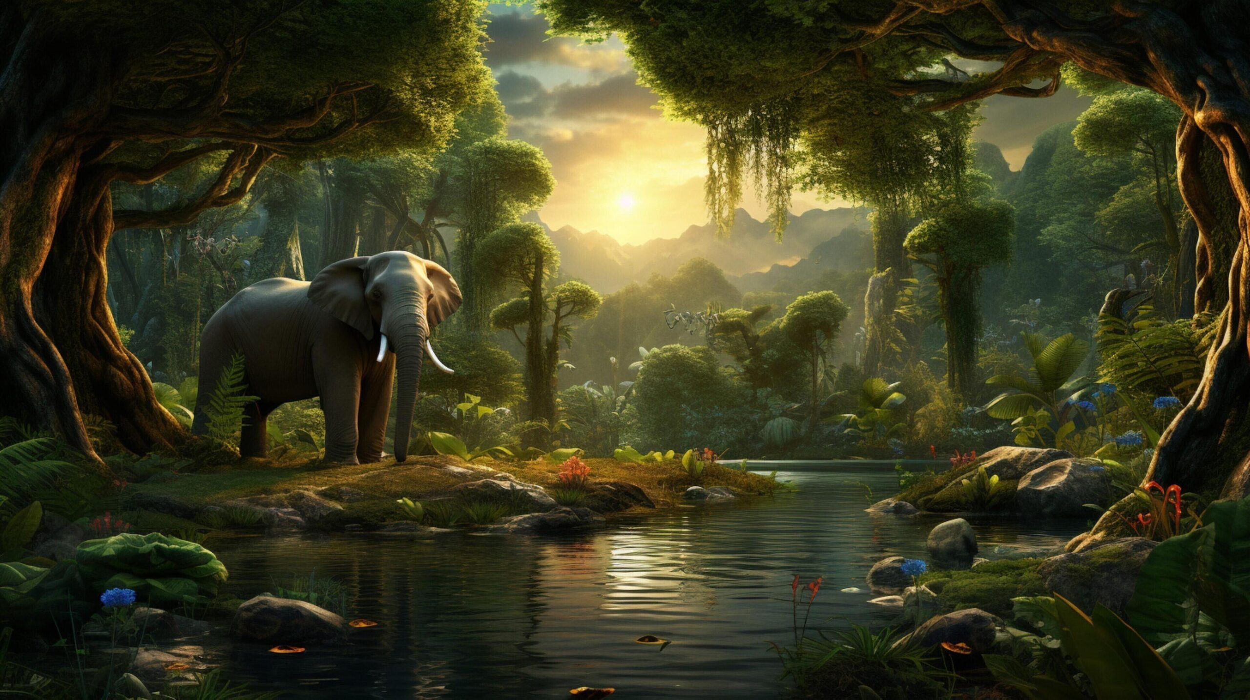 Ai-generated-perfect-for-wildlife-inspired-patterns-and-background-free-photo