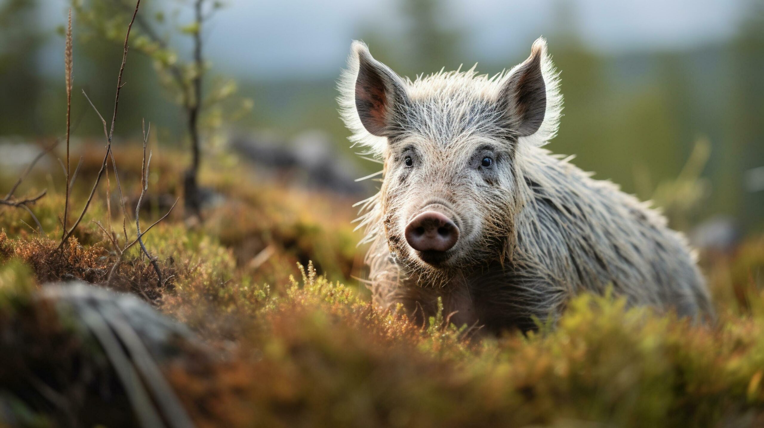 Ai-generated-pig-in-the-field-free-photo