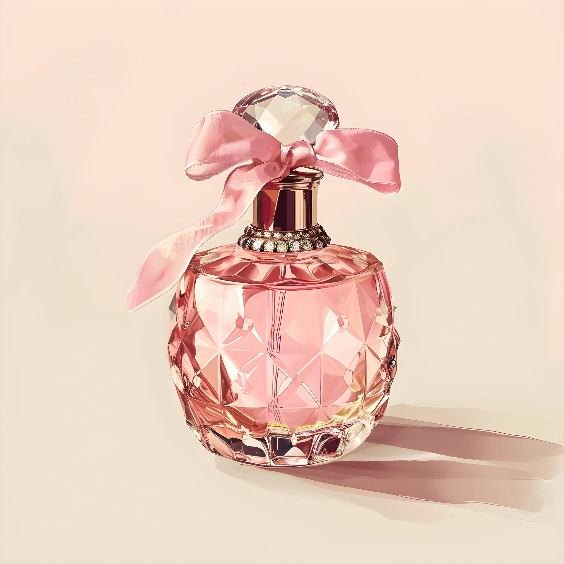Ai-generated-pink-bottle-of-perfume-women-s-eau-de-parfum-in-beautiful-rose-gold-bottle-vintage-style-free-photo