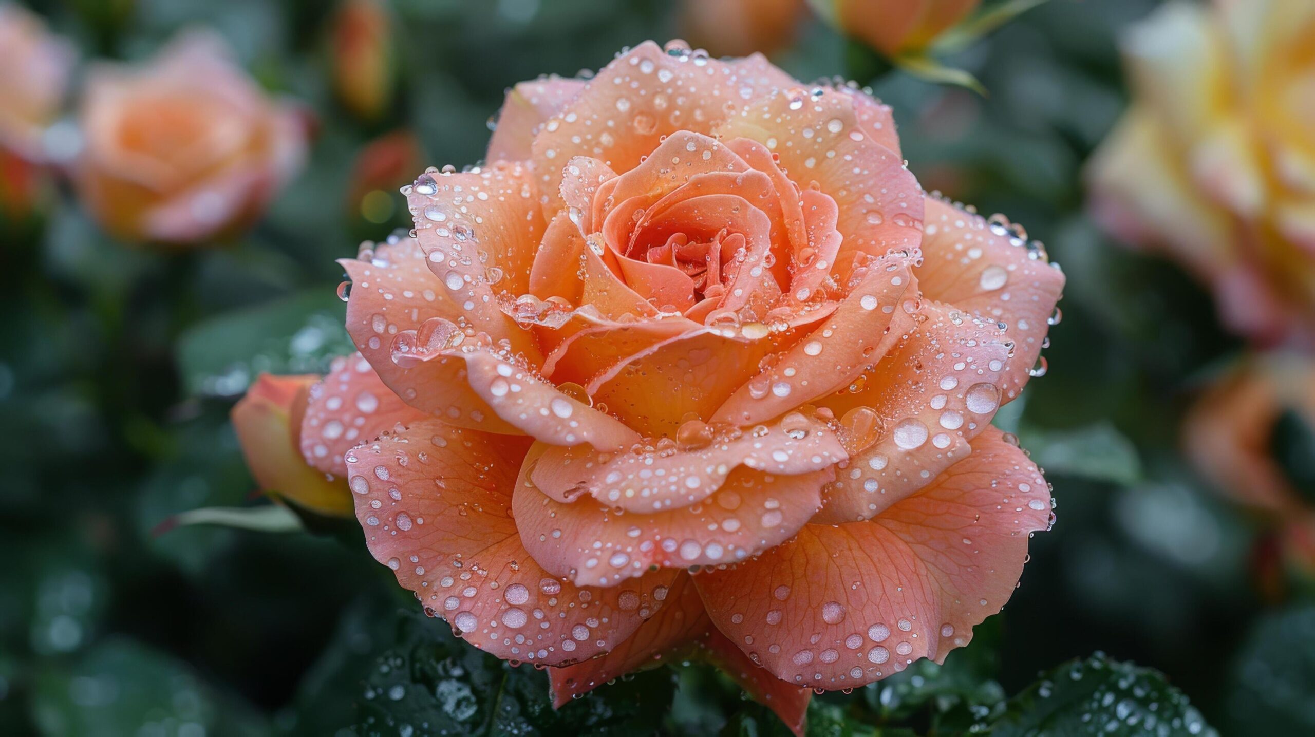 Ai-generated-pink-rose-with-water-droplets-free-photo
