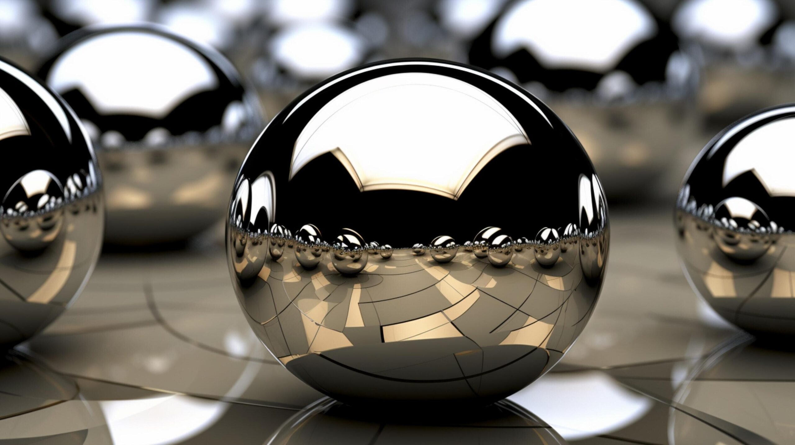 Ai-generated-polished-chrome-background-free-photo