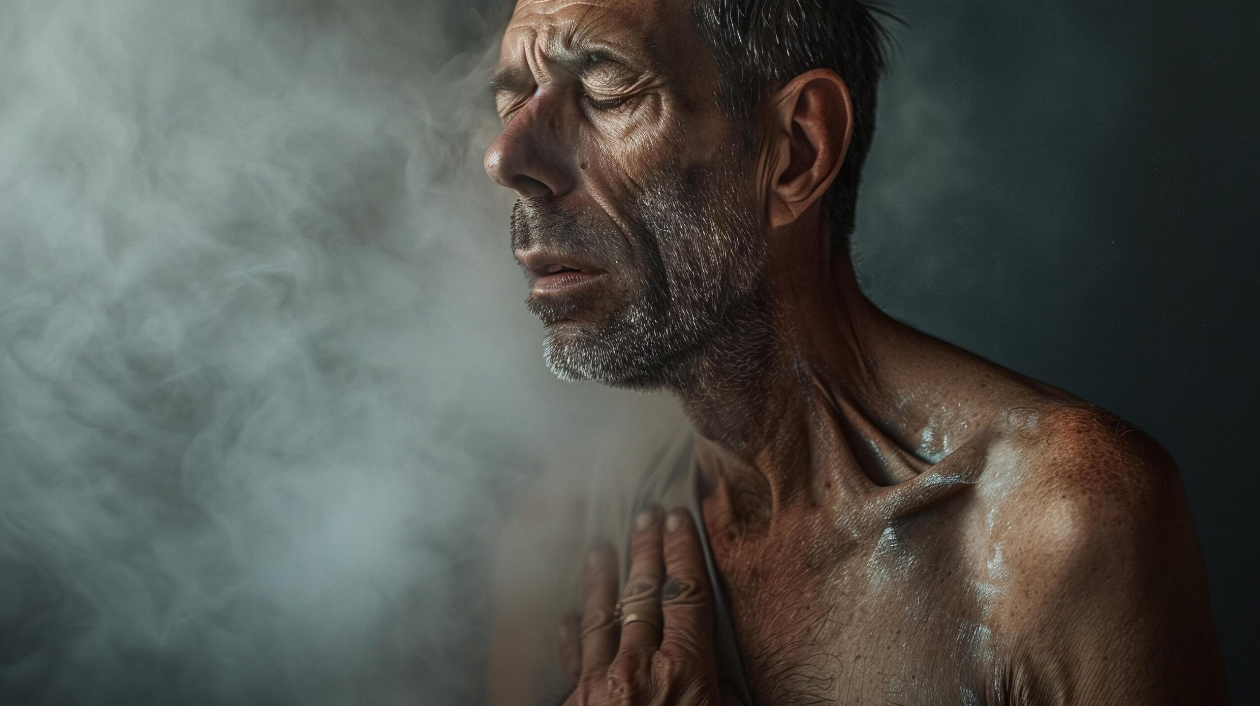 Ai-generated-portrait-of-an-old-man-or-man-suffering-from-tuboculosis-free-photo