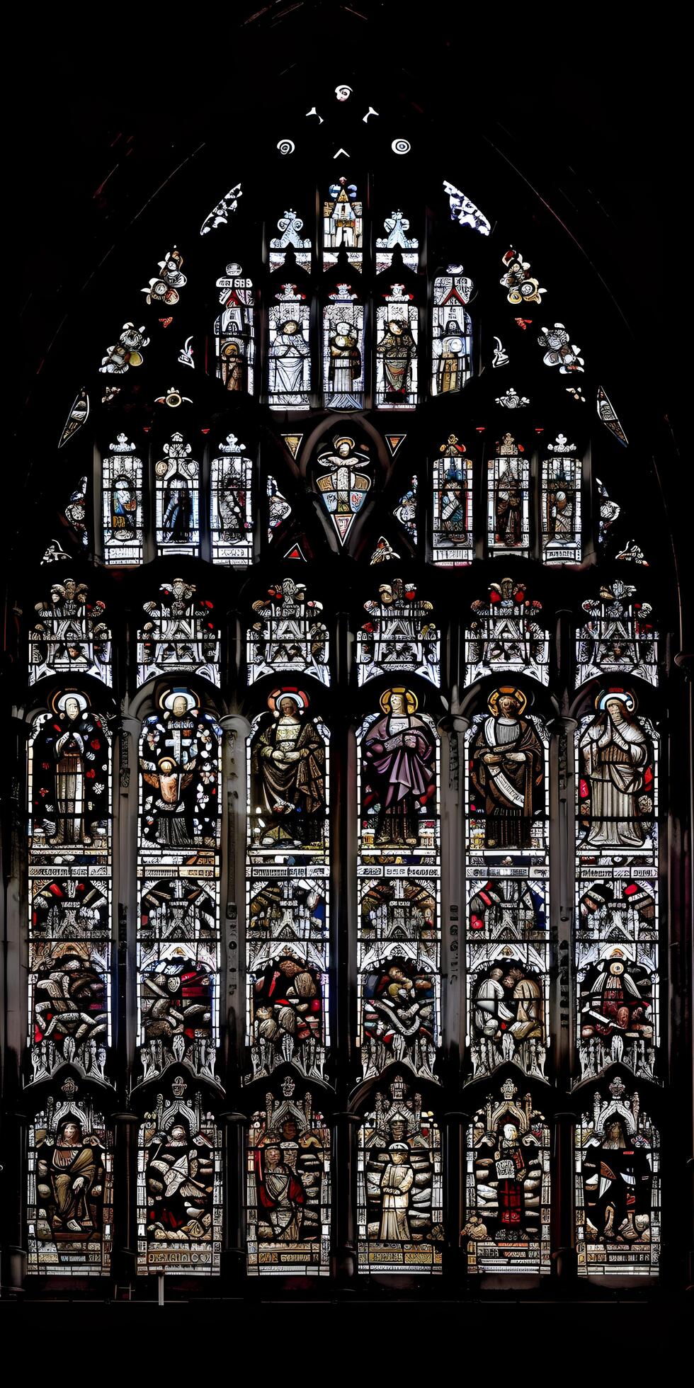 Ai-generated-religious-symbols-in-stained-glass-free-photo