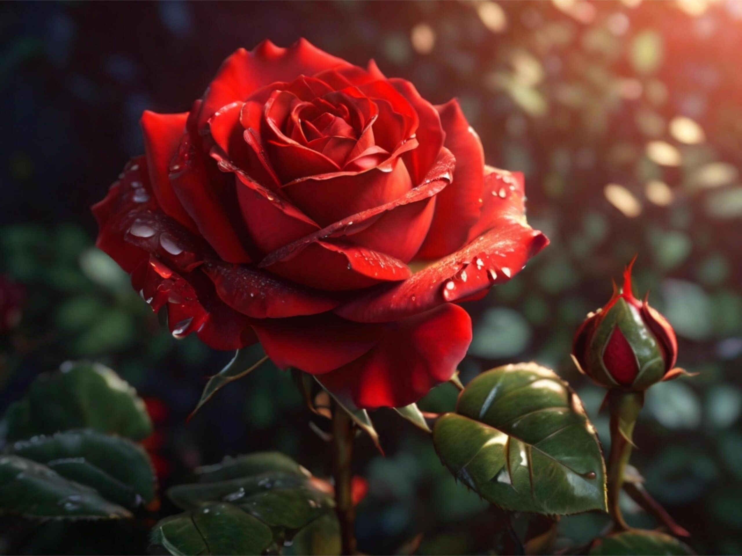 Ai-generated-rose-wall-paper-free-photo