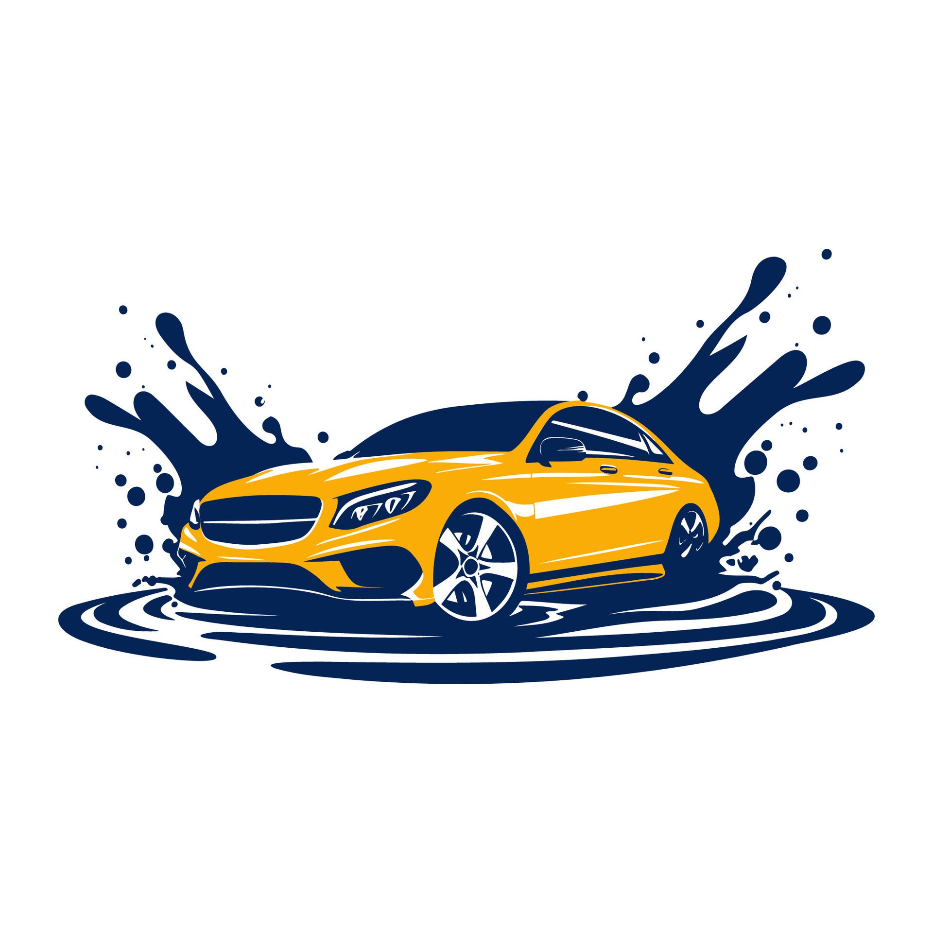 Ai-generated-simple-car-washing-logo-illustration-free-vector