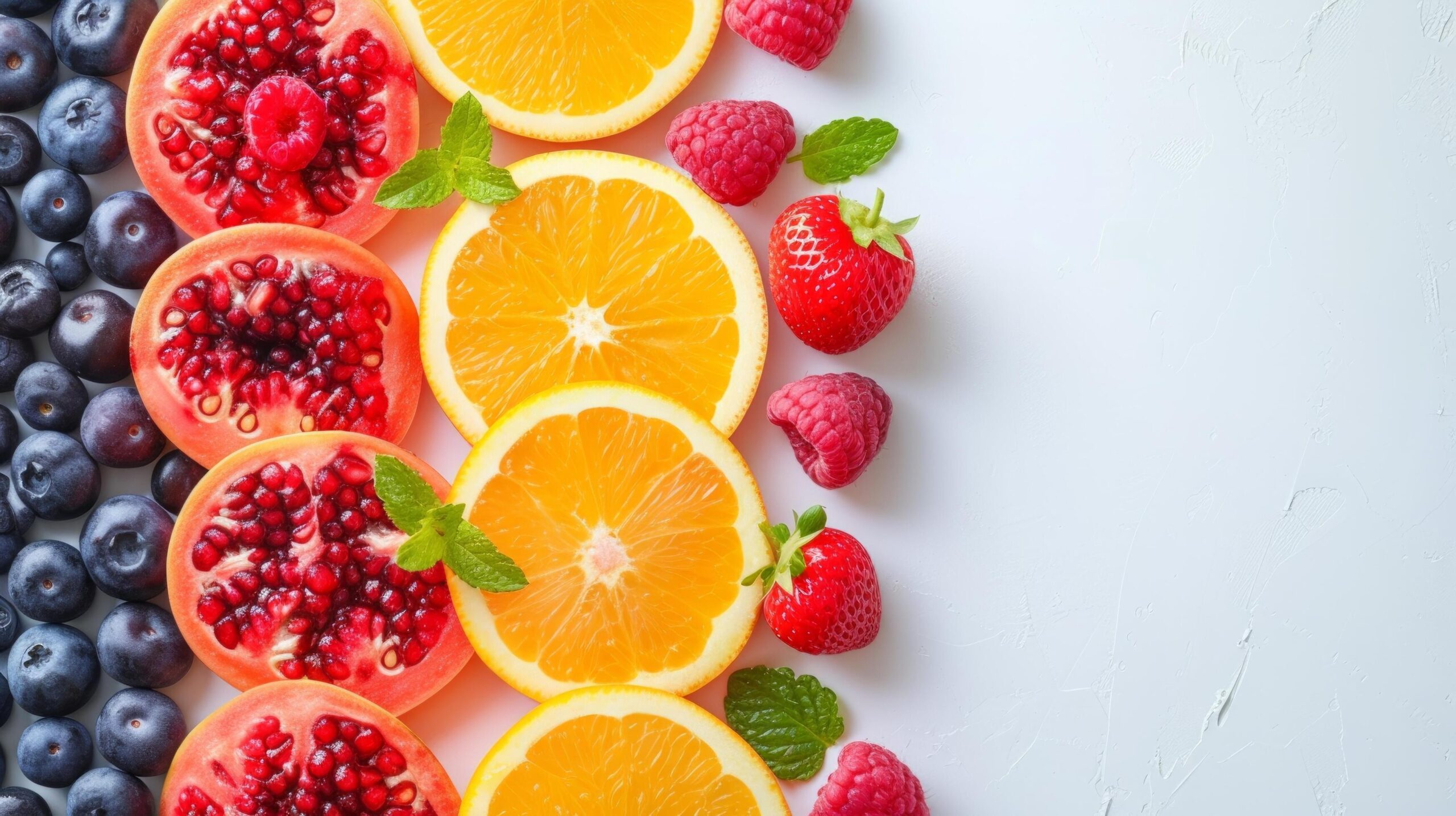 Ai-generated-simple-setups-featuring-luscious-berries-and-tropical-fruits-creating-a-visually-appealing-and-refined-atmosphere-free-photo