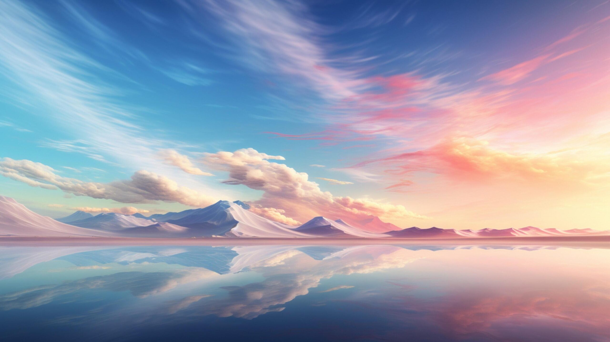 Ai-generated-sky-with-abstract-land-art-background-free-photo