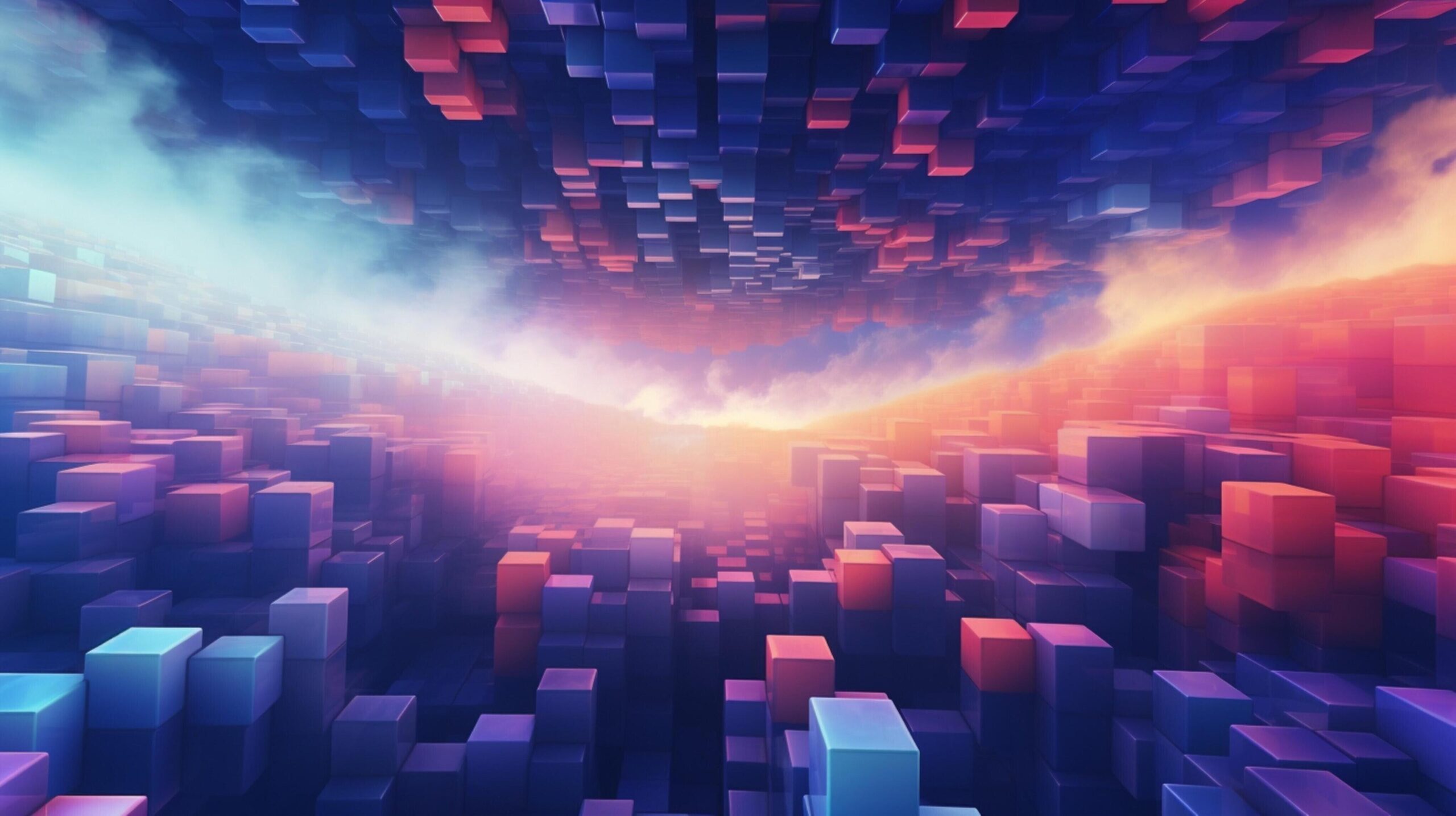 Ai-generated-sky-with-abstract-patterns-background-free-photo