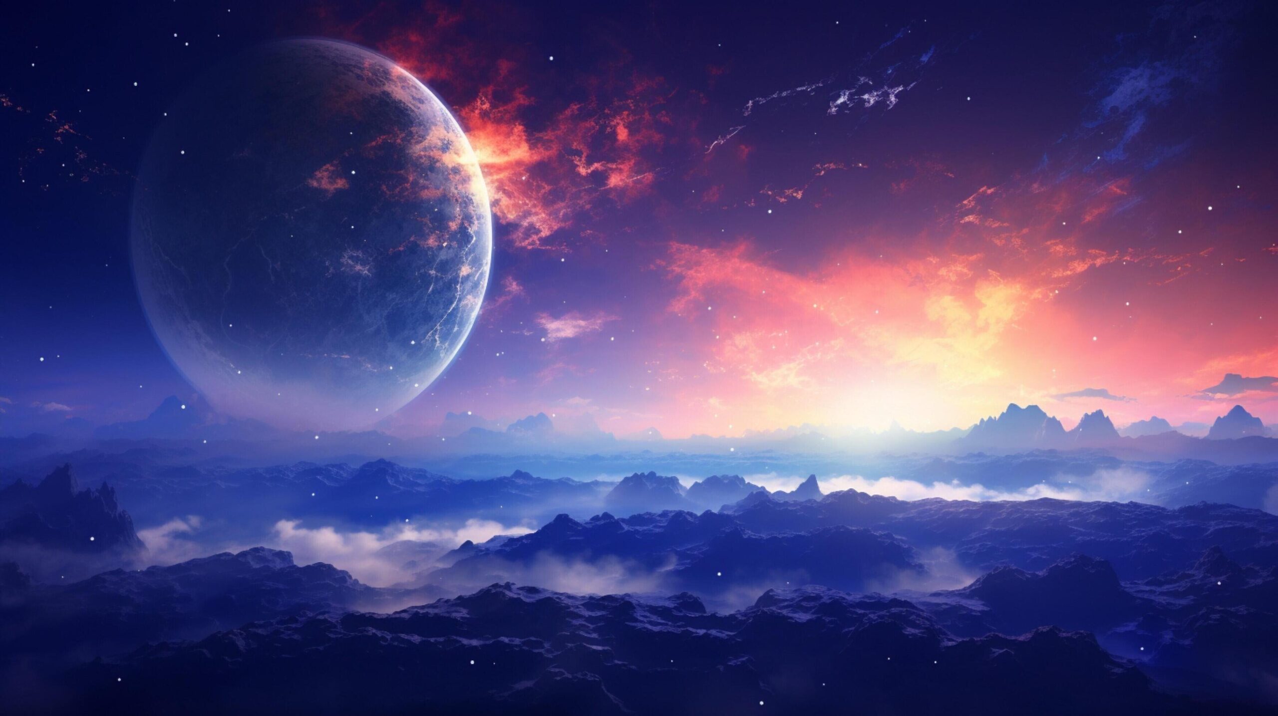 Ai-generated-sky-with-space-exploration-background-free-photo