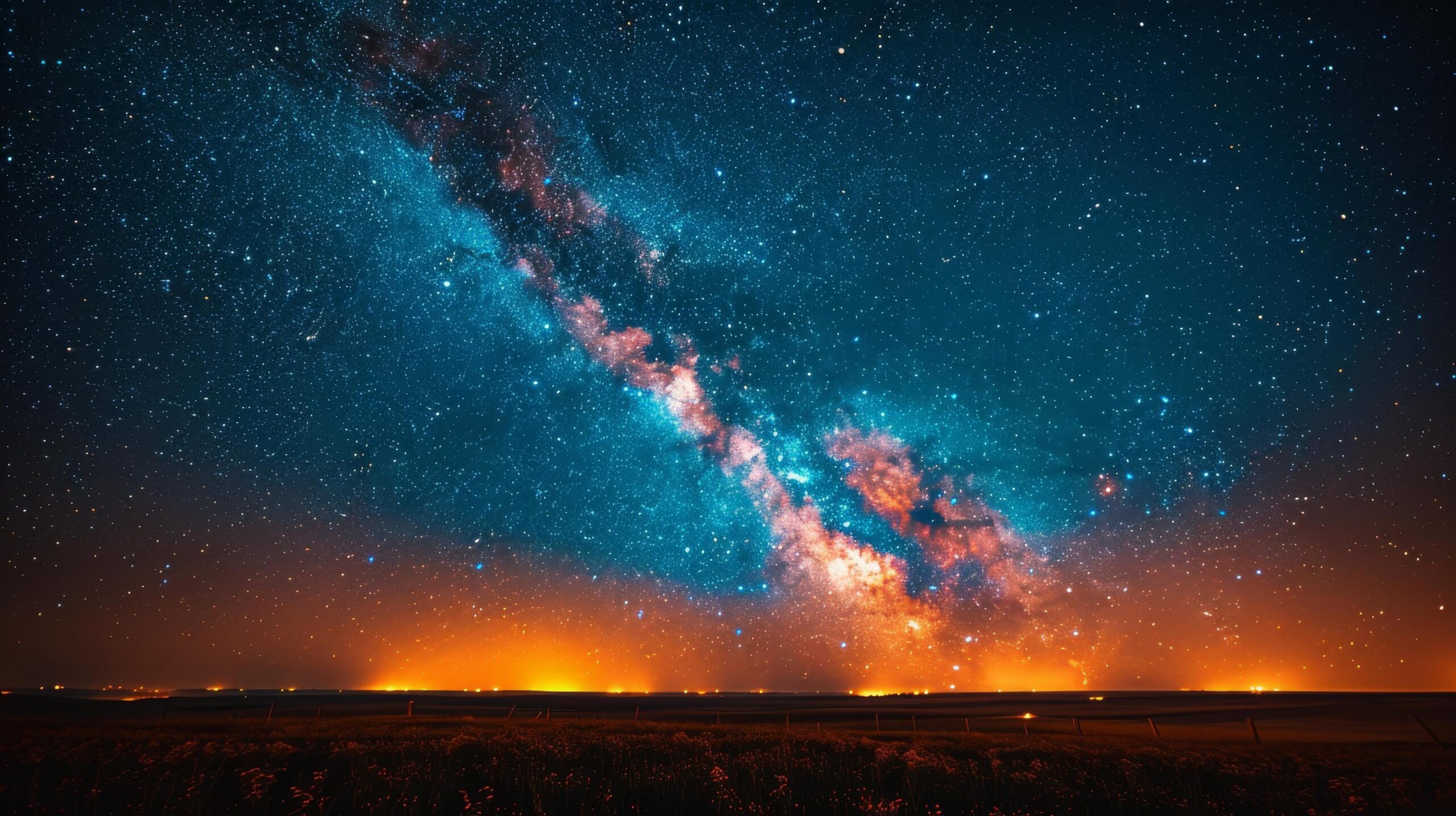 Ai-generated-star-filled-night-sky-free-photo