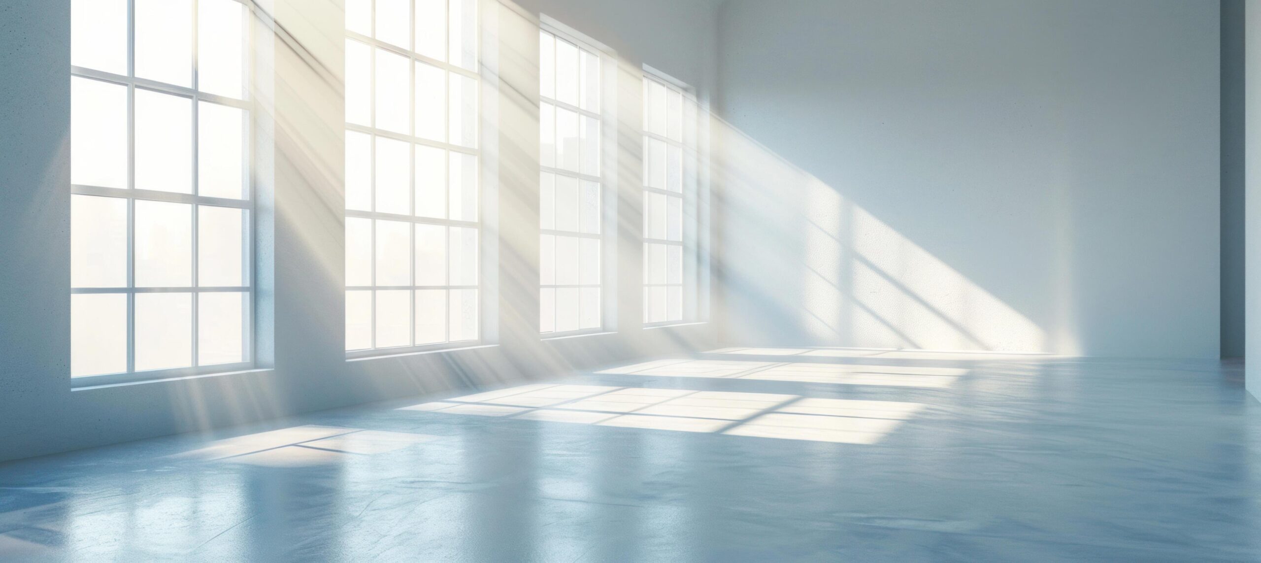 Ai-generated-white-room-with-large-windows-near-white-wall-free-photo