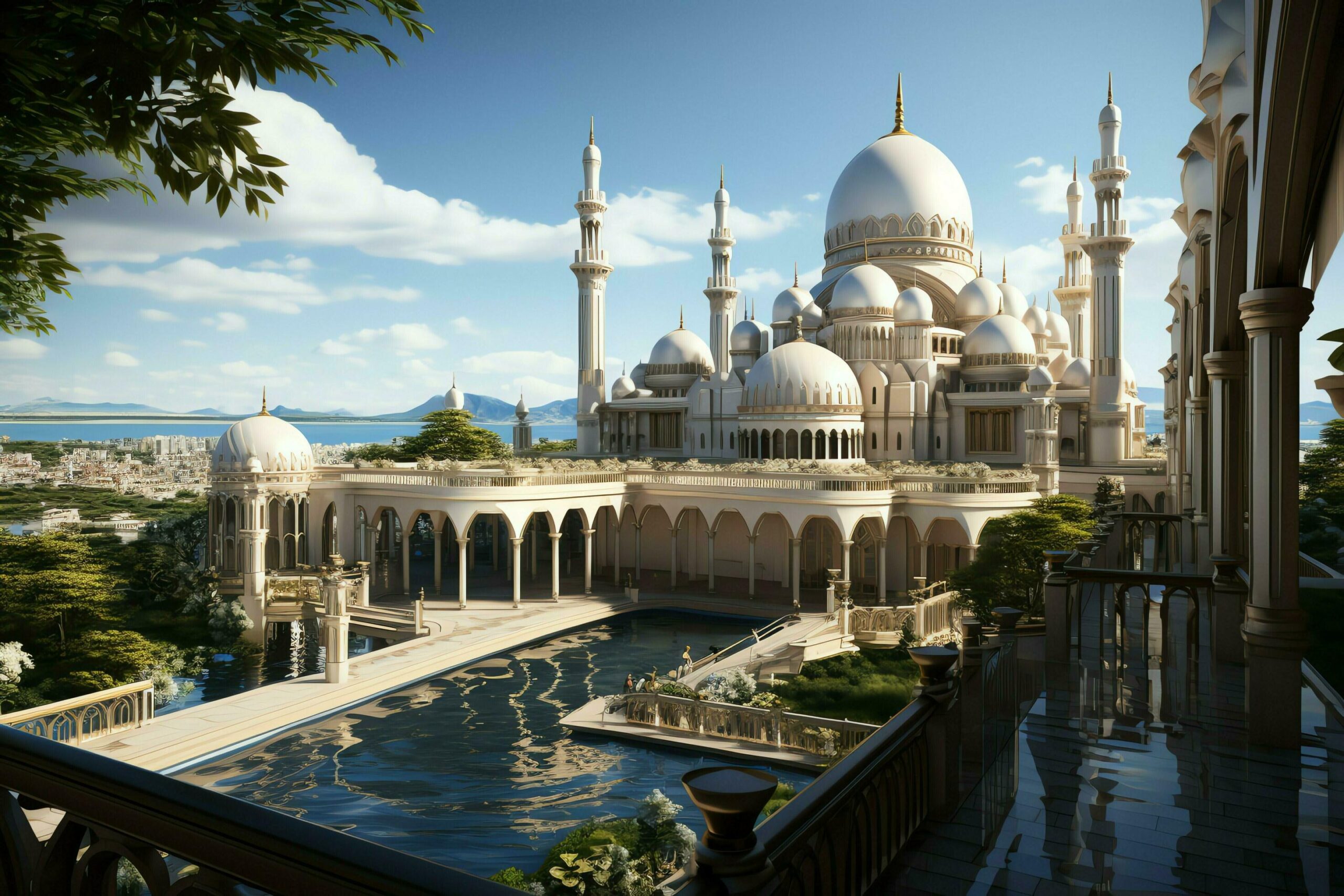 Awesome-buildings-of-mosque-in-ramadan-vibes-ramadan-kareem-eid-mubarak-islamic-mosque-concept-by-ai-generated-free-photo