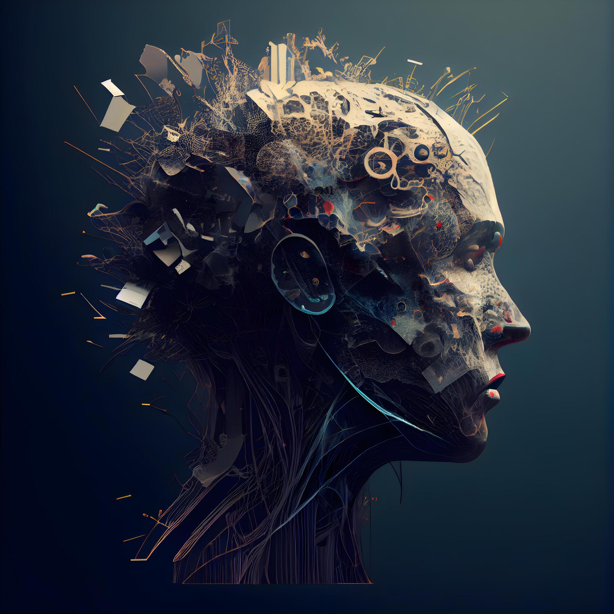 Human-head-made-of-gears-and-cogwheels-3d-rendering-ai-generative-image-free-photo