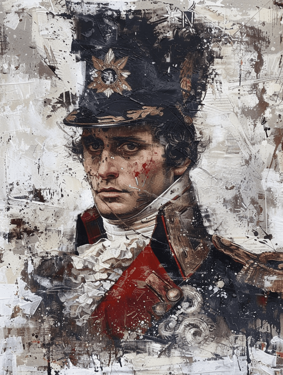 Yoji shinkawa style portrait of napoleon bonaparte