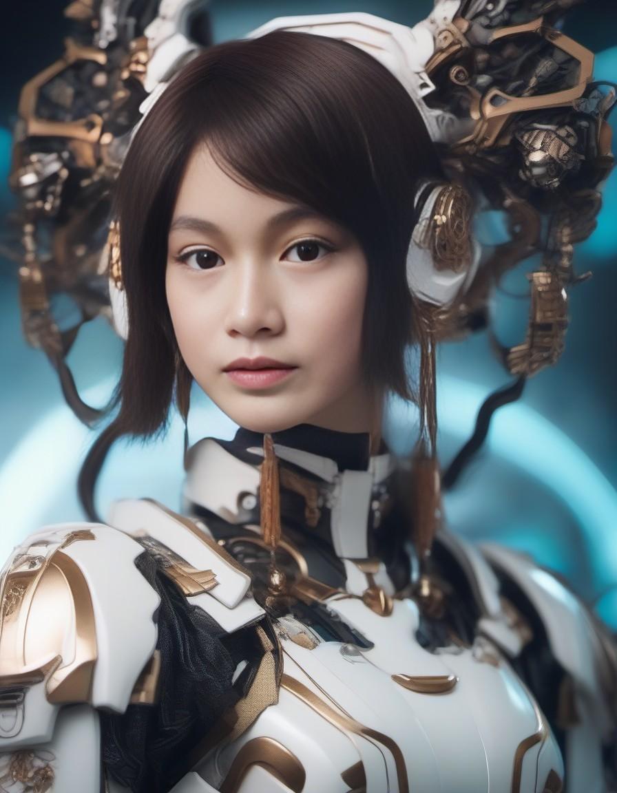 Aigenerated, artwork, toyart, doll, ancientchinese, myth, mecha, cyberpunk