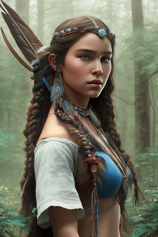 Mdjrny-v4 style portrait photograph of madison beer as pocahontas, young beautiful native american woman, perfect symmetrical face, indigenes feather jewelry, traditional handmade dress, armed female hunter warrior, (((wild west) )) environment, utah landscape, ultra realistic, concept art, elegant, ((intricate) ), ((highly detailed) ), depth of field, ((professionally color graded) ), soft ambient lighting, dusk, 8k, art by artgerm and greg rutkowski and alphonse mucha