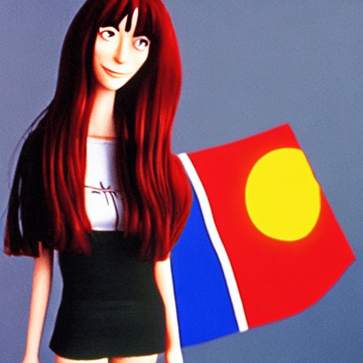 Daria morgendorffer the main character of the animated series daria, serious expression, very excites sultry look, so hot girl, beautiful charismatic girl, so hot shot, a woman wearing eye glasses, gorgeous figure, interesting shapes, life-size figures, looking at the brazilian flag