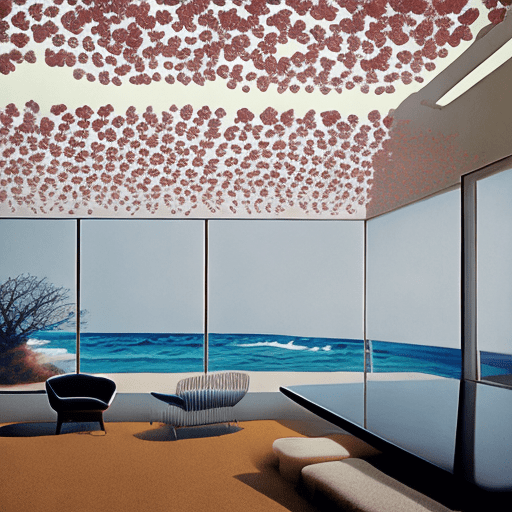 Ocean of hearts, daylight, indirect lighting, ad magazine, frank lloyd, eames, mies van der rohe