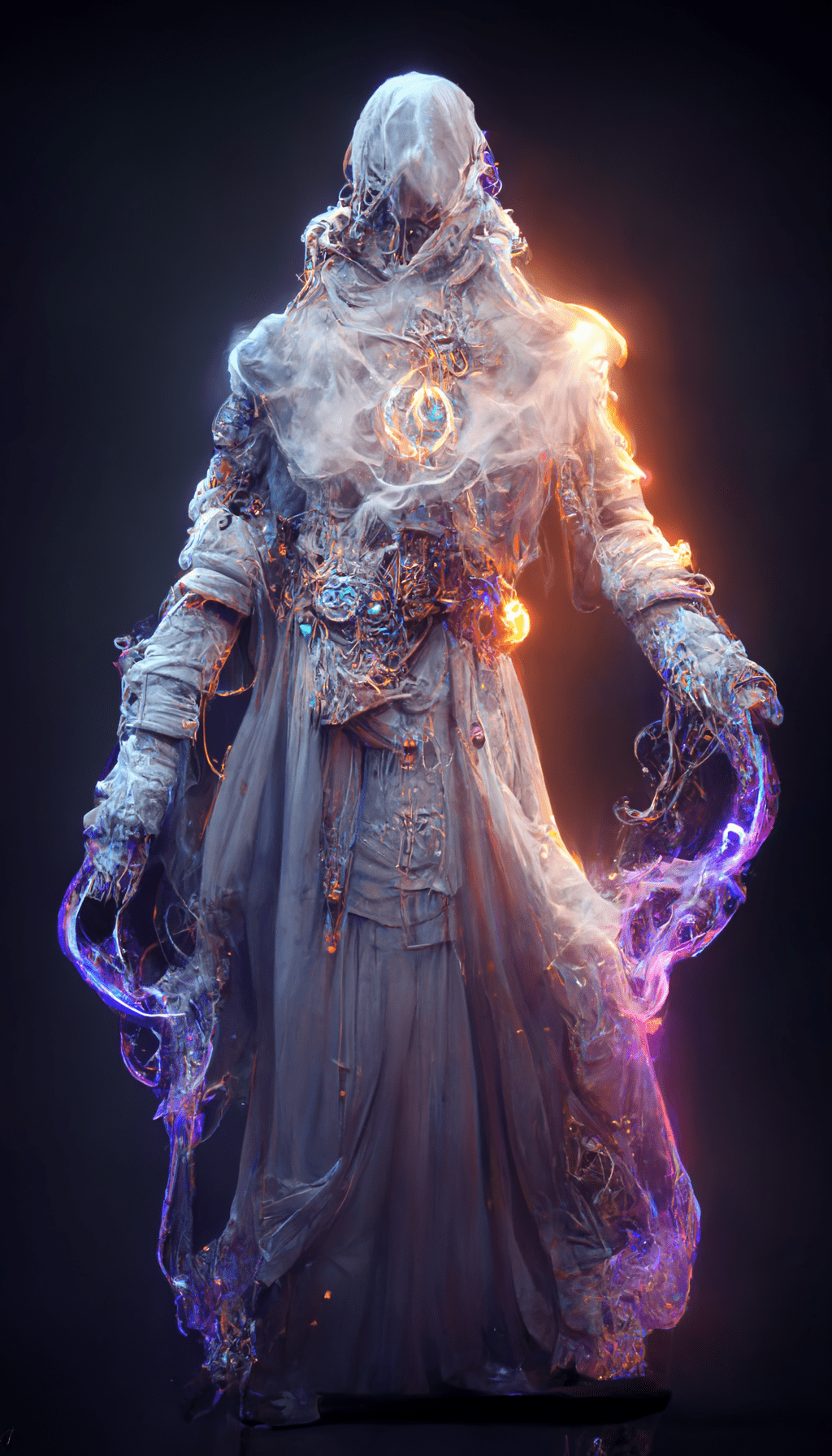 Character design, void arcanist, mist, photorealistic, octane render, unreal engine, hyper detailed, volumetric lighting, hdr. --ar 9:16