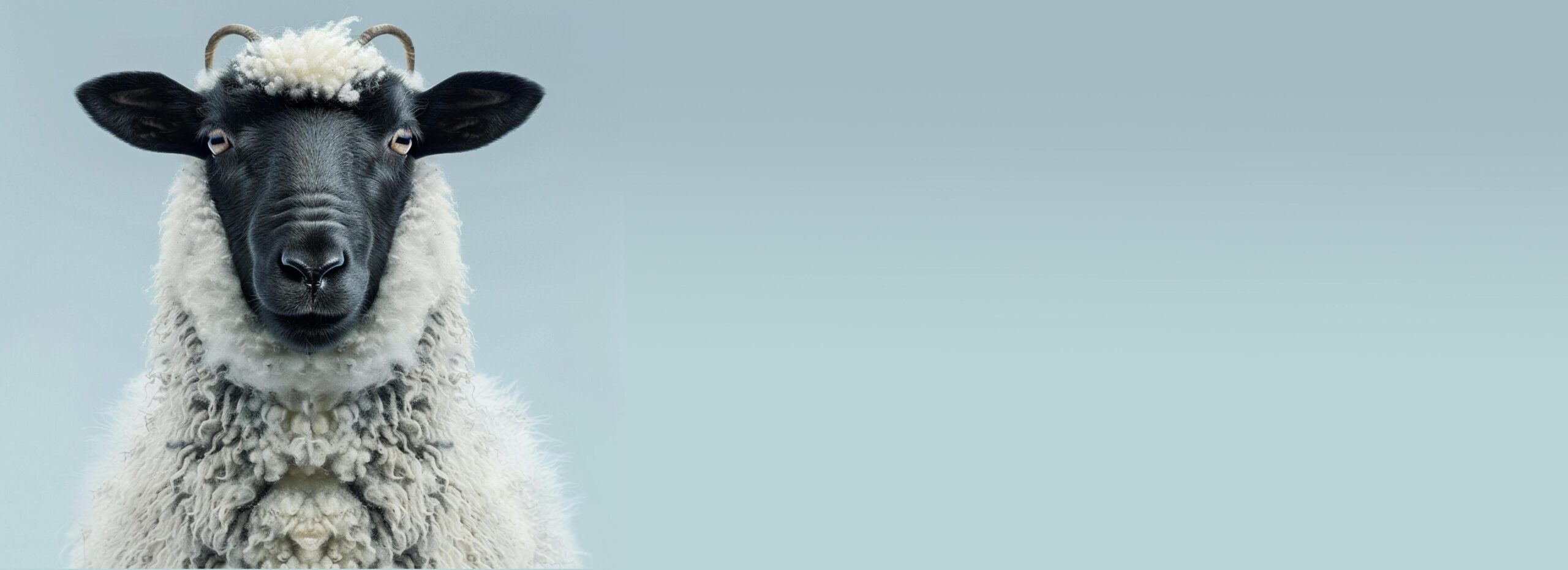 White-lamb-isolated-on-blue-close-up-of-a-young-sheep-looking-at-camera-with-copy-space-ai-generated-free-photo