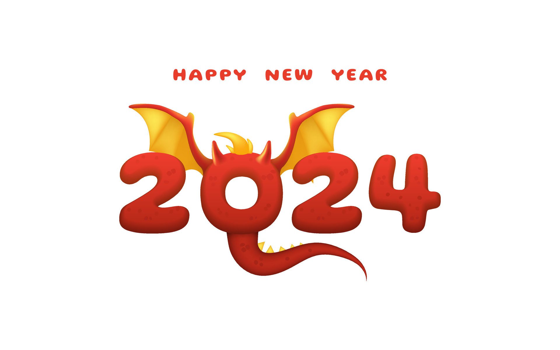2024-calendar-invitation-with-a-red-new-year-dragon-the-design-features-a-cute-wings-and-tail-blending-modern-and-fantasy-elements-the-illustration-exudes-happiness-not-ai-generated-free-vector