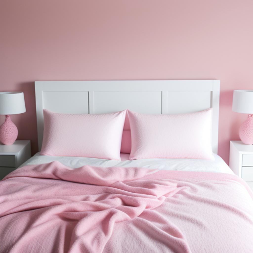 Background, pink pillow white by @ai_generated
