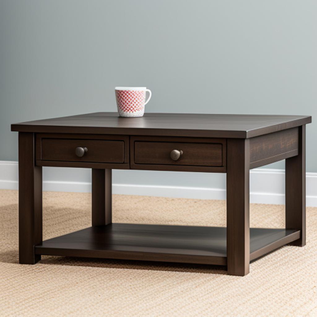 Mesa de centro cuadrada by @ai_generated