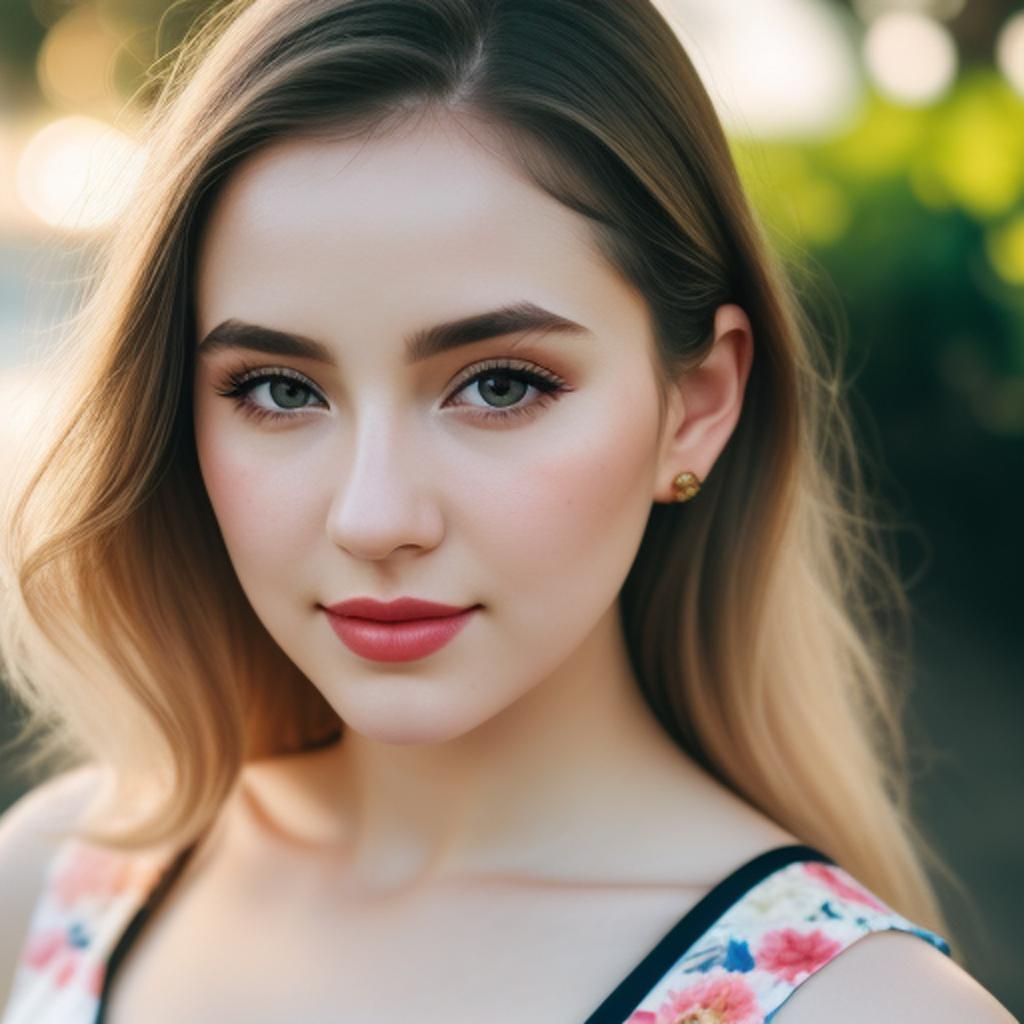 Close-up side pose, a by @ai_generated