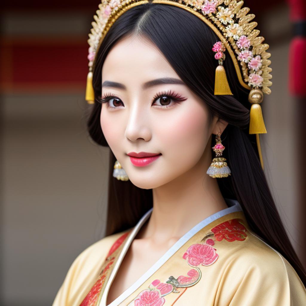 Female character ，close-up photo，close-up by @ai_generated