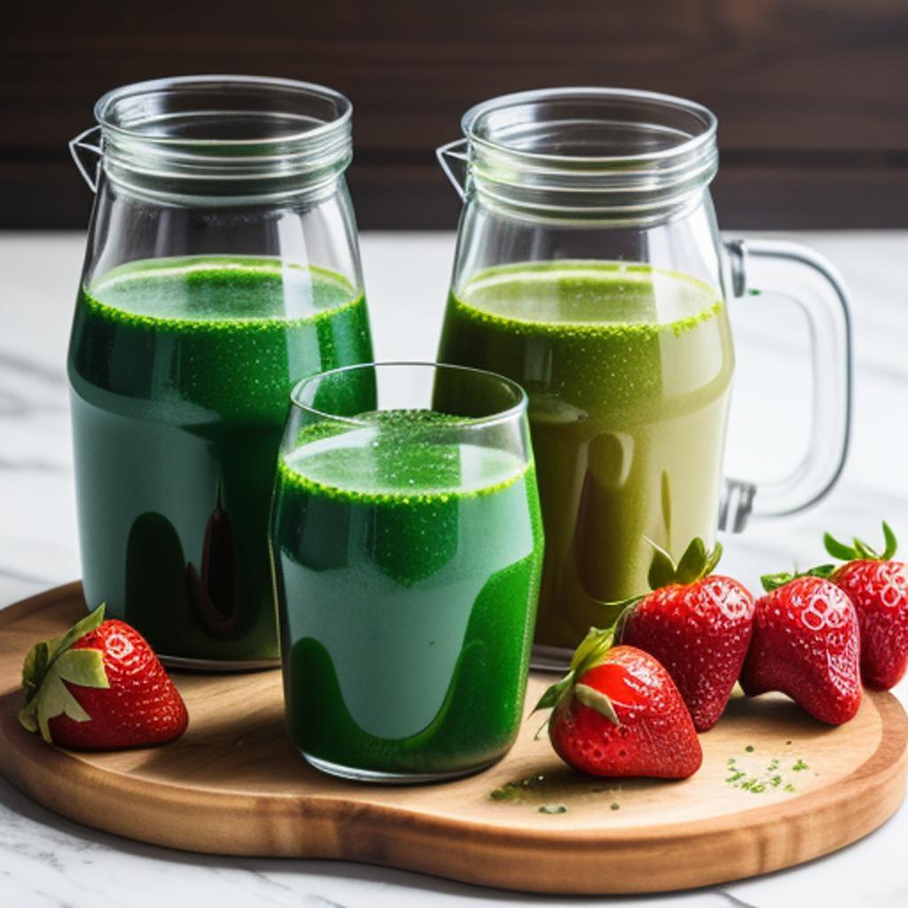 Jugos de espirulina y by @ai_generated