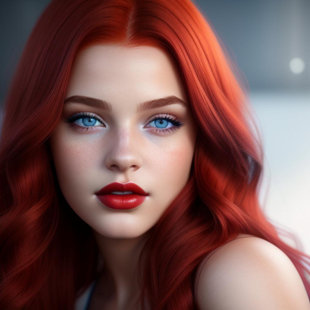 Beautiful teen girl with by @ai_generated