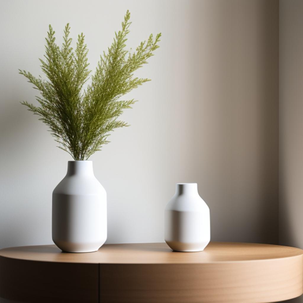 "minimalist ceramic vase, sleek by @ai_generated