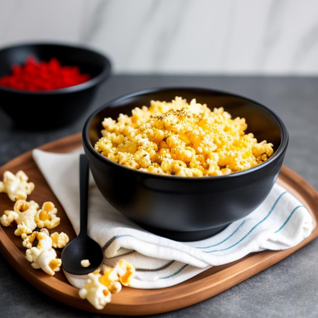 Zesty jalapeno cheddar popcorn by @ai_generated