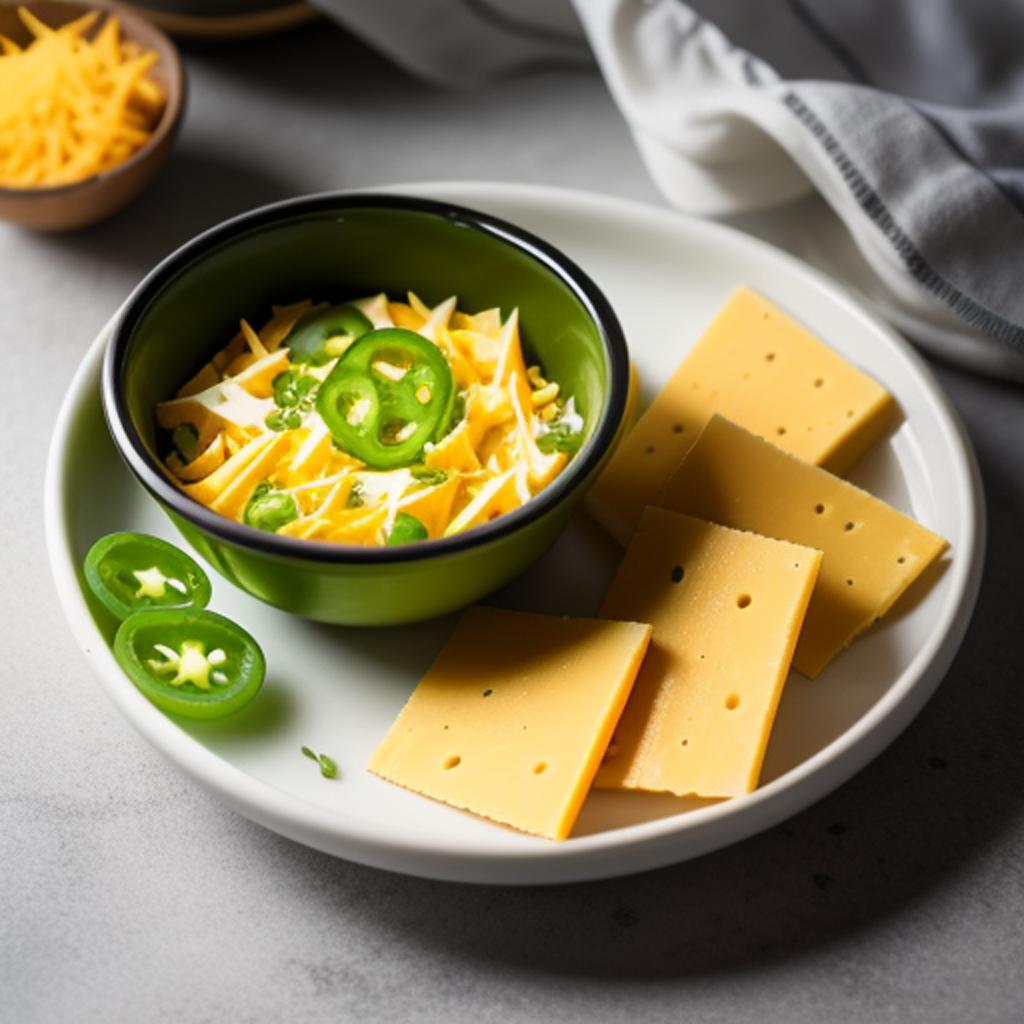 Zesty jalapeno cheddar: in by @ai_generated
