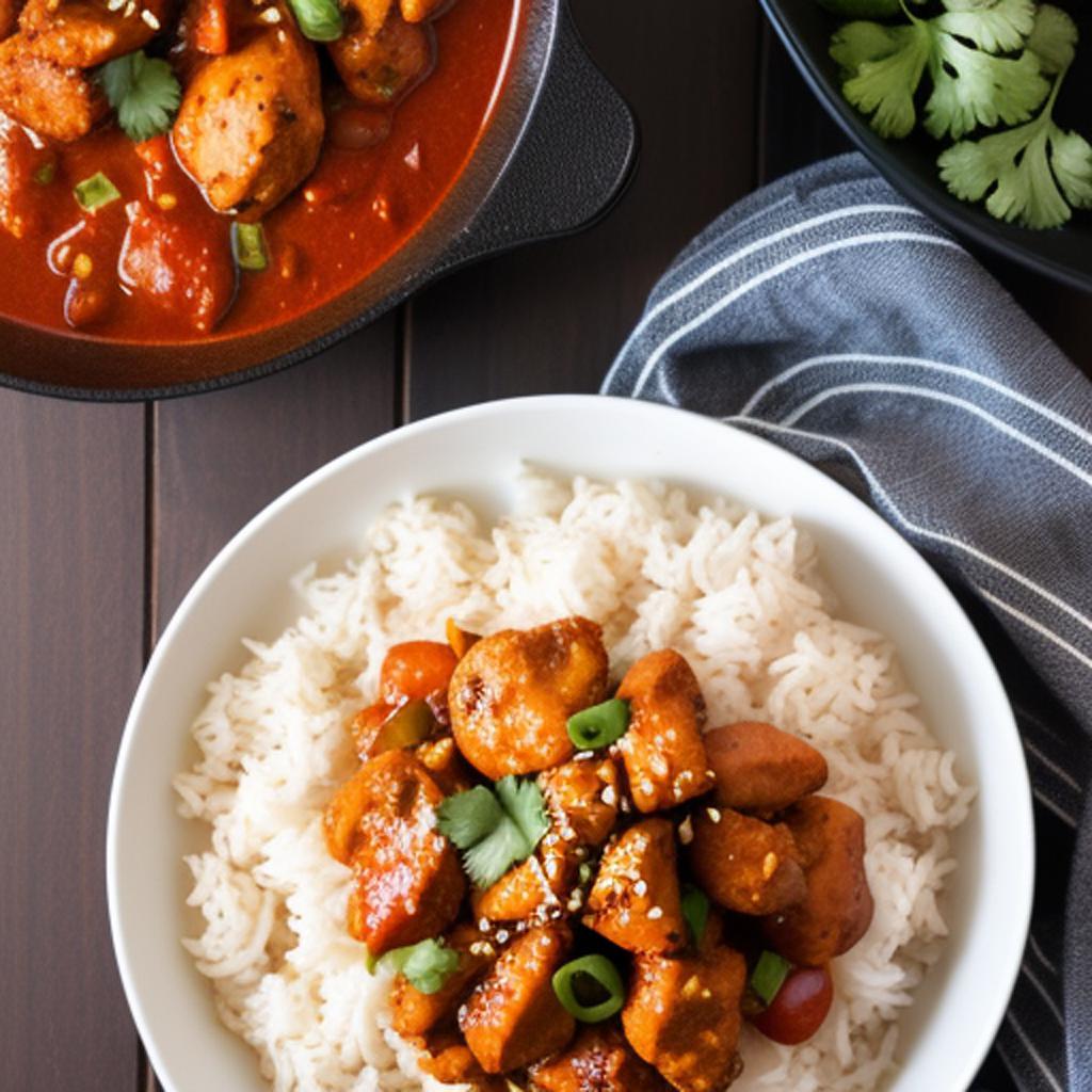 Indian chili chicken dry by @ai_generated