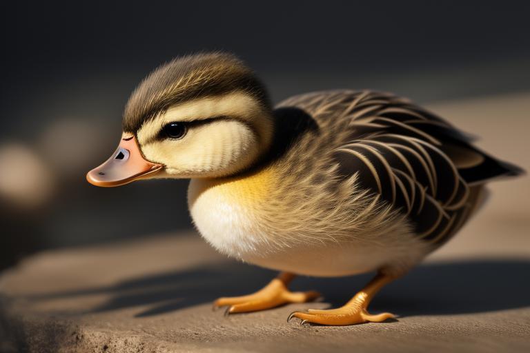 Duckling intricate, sharp focus, by @ai_generated