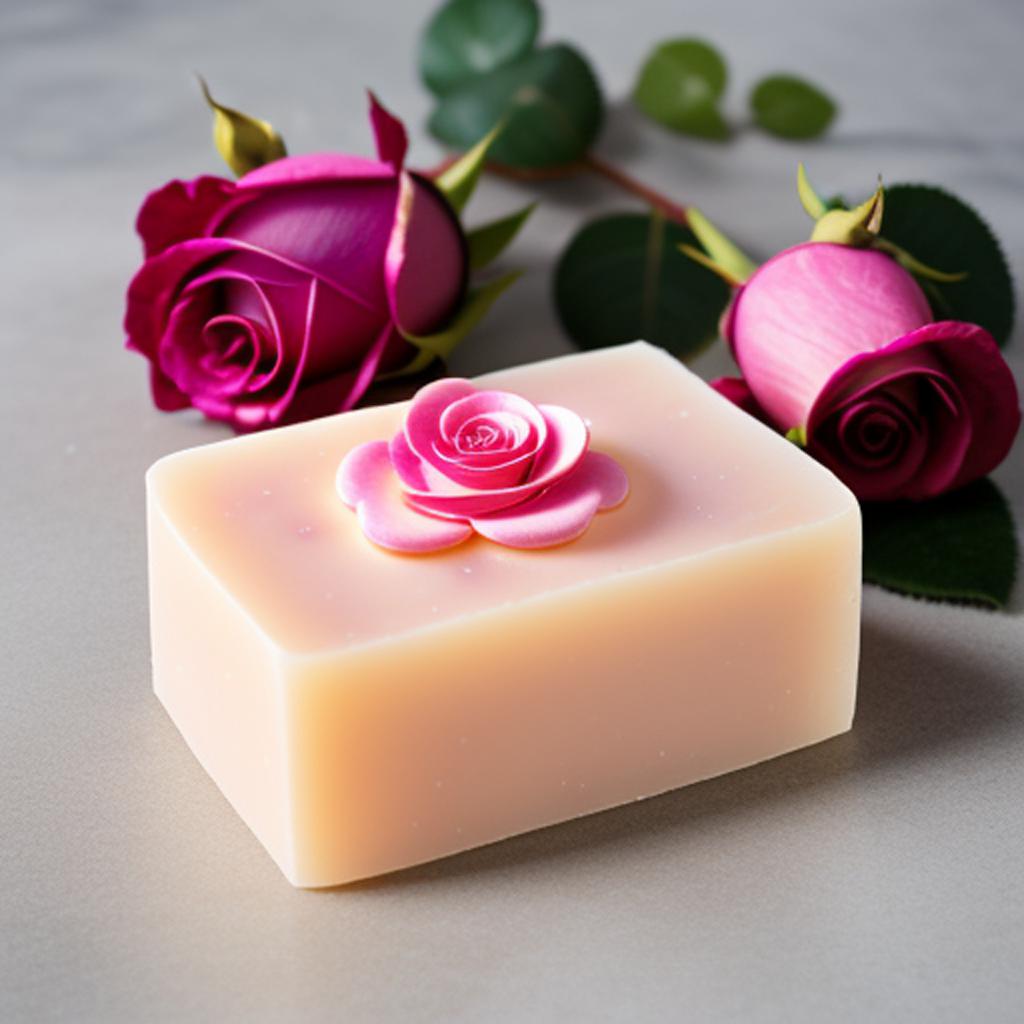 Rose soap by @tornettatayourie by @ai_generated