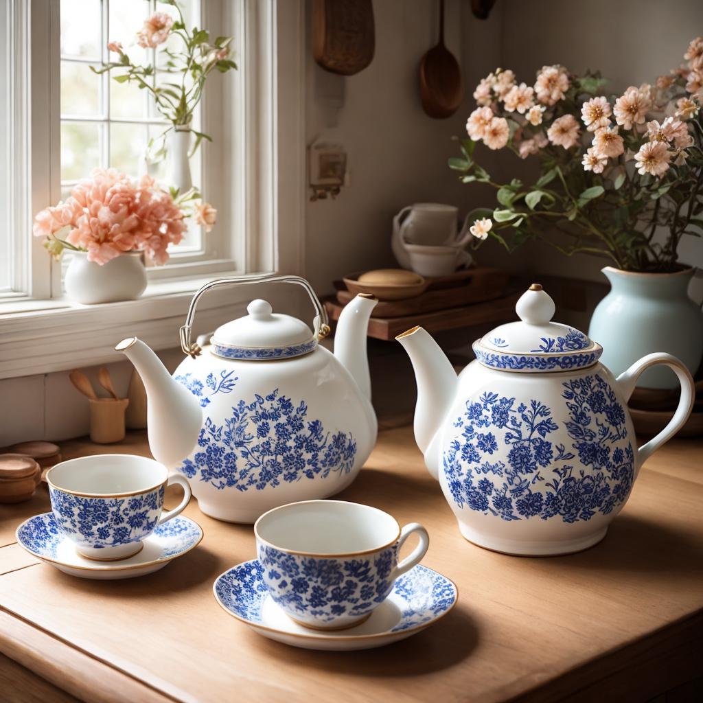 "traditional ceramic teapot, intricate by @ai_generated