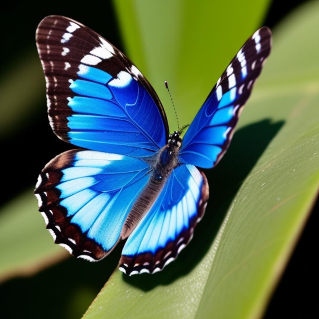 Blue butterfly's by @_az4sd3t by @ai_generated