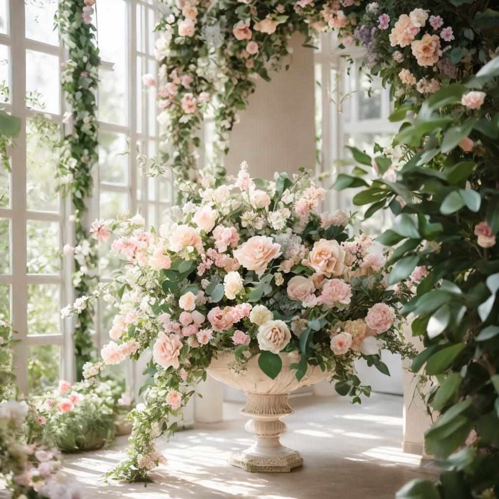 "floral arrangement, elegant bloom by @ai_generated