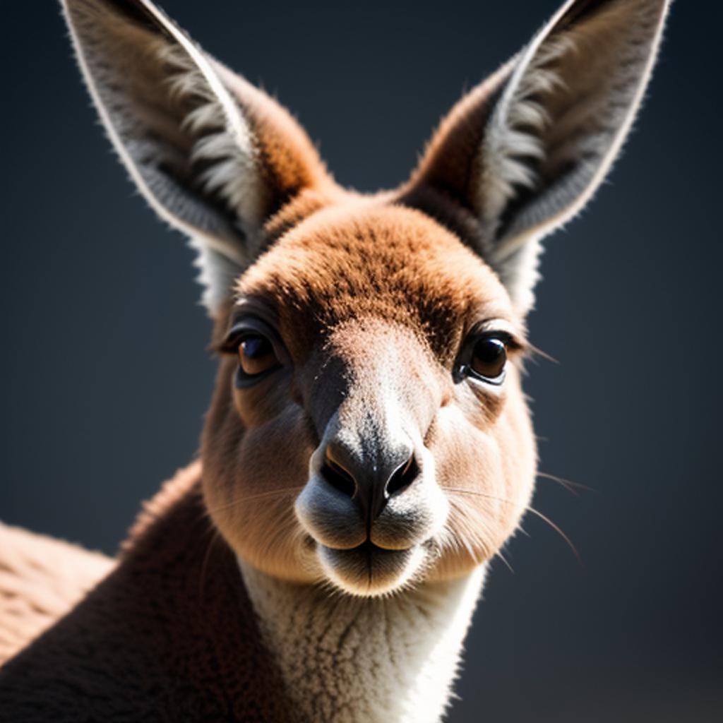 Kangaroo intricate, sharp focus, by @ai_generated