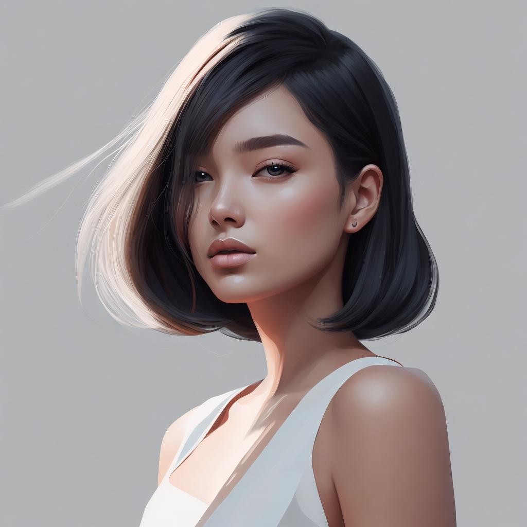 Minimalist, digital painting, artstation, by @ai_generated