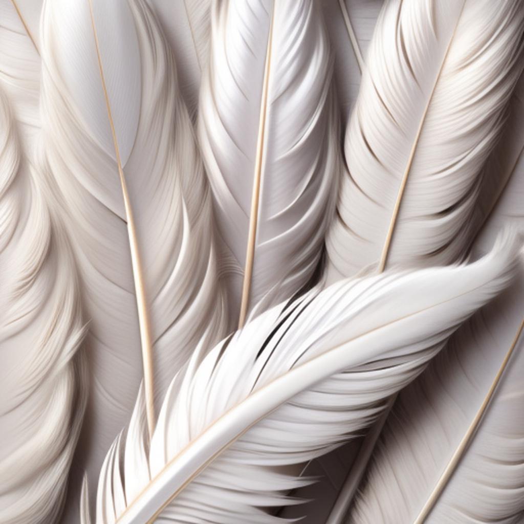 Background, white, feather texture by @ai_generated